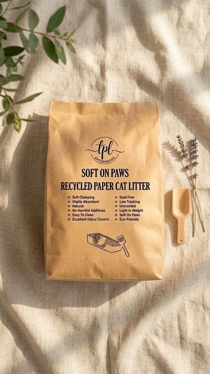 Patented Eco-Friendly Recycled Paper Cat Litter | Soft On Paws